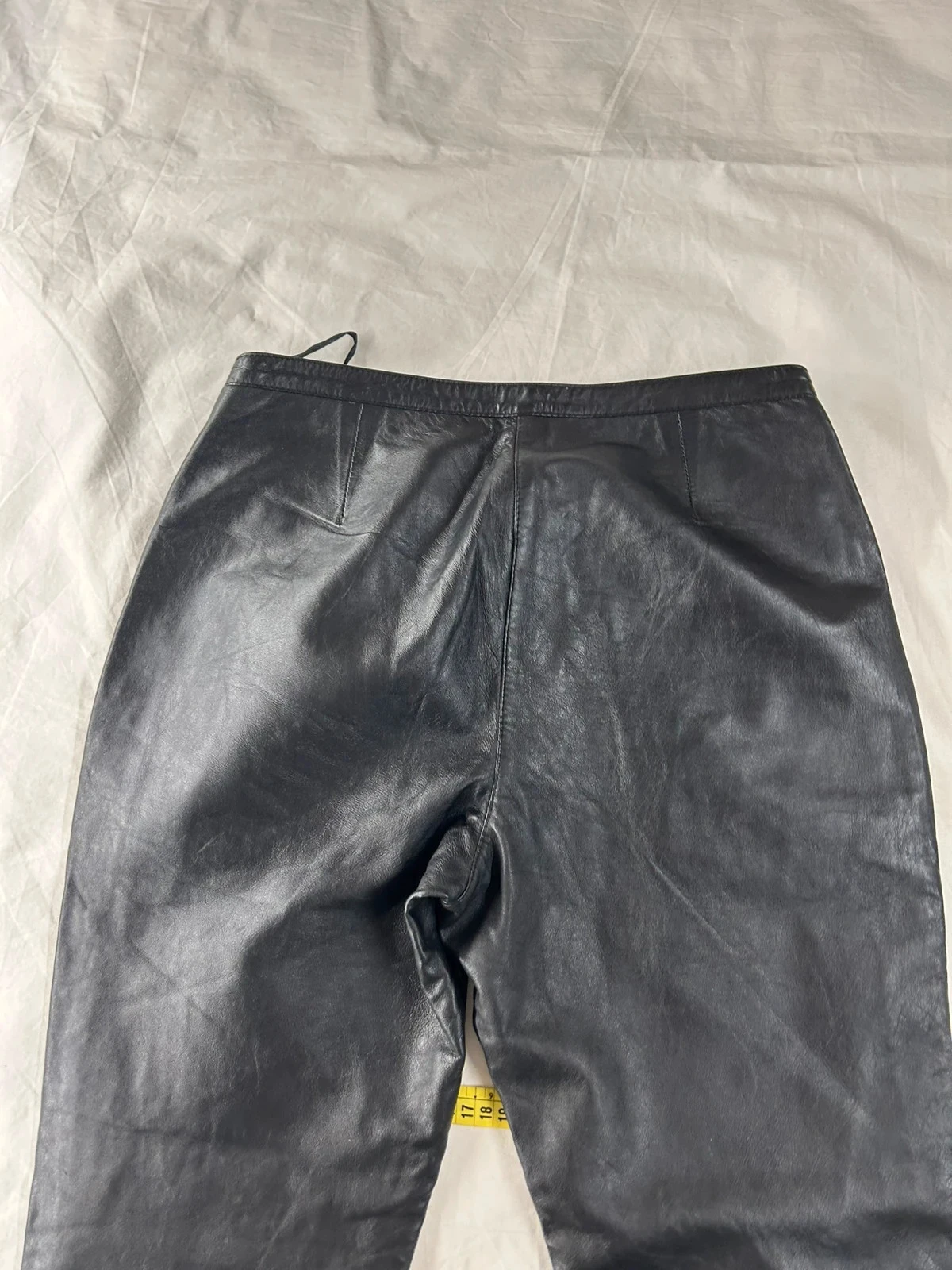 Pantalón negro recto de cuero Vero Moda talla 36 100% cuero – photo 16